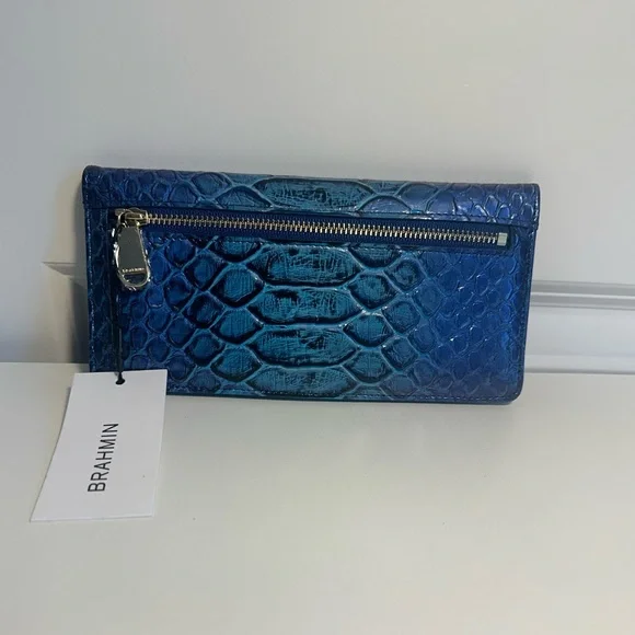 NWT Brahmin Ady Wallet Electric Blue Ateague
